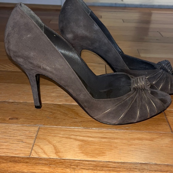 Gucci brown, open toe heels - Picture 3 of 4